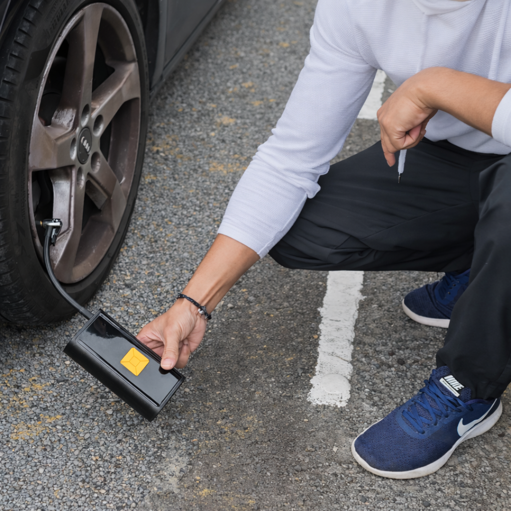 RoadMate™ Portable Power Bank Tyre Inflator